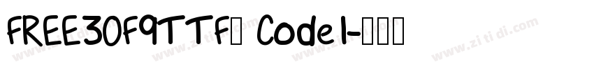 FREE3OF9TTF或 Code1字体转换